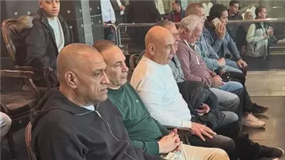 جهاز منتخب مصر يحضر مباراة الزمالك وسيراميكا