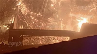 اندلاع حريق في منزلين بقنا