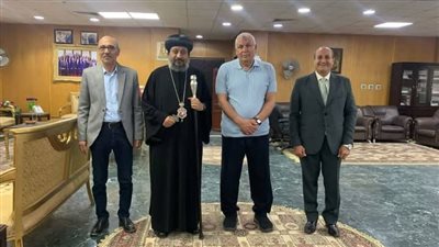 الزملوط يستقبل أسقف الوادي الجديد والواحات للتهنئة بعيد الفطر