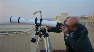 تعذر رؤية هلال شوال فى سماء حلوان (فيديو وصور)