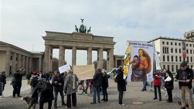 احتجاجات في ألمانيا ضد نشر الصواريخ الأمريكية