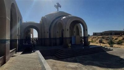 تجهيز مدفن الأنبا باخوميوس في دير القديس مكاريوس السكندري(صور)