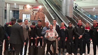 استقبال رسمي من بيراميدز لبعثة الجيش الملكي المغربي بالقاهرة (صور)