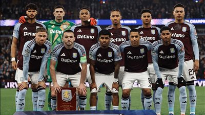 تشكيل أستون فيلا المتوقع أمام باريس سان جيرمان في دوري أبطال أوروبا 