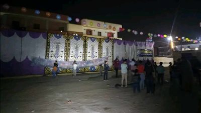 ساحات صلاة العيد تتزين بالبالونات ورسم المسجد الأقصى على الجدران بالشرقية (صور)