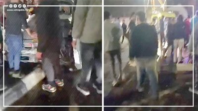 ليلة العيد، تصادم ميكروباص وسيارة ملاكي بطريق صلاح سالم ووقوع مصابين (صور) 