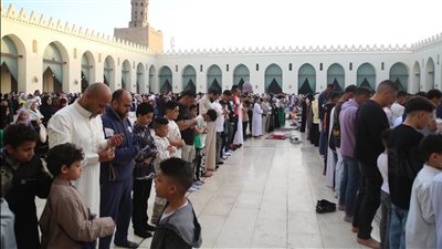 أجواء فرحة، صلاة العيد الفطر في الحاكم بأمر الله 