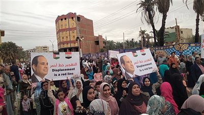 أهالي الواحات يحتشدون لرفض تصفية القضية الفلسطينية، ويؤكدون دعمهم لموقف القيادة المصرية (فيديو) 