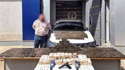 ضبط عنصر إجرامي بحوزته 95 كيلو حشيش في الغربية