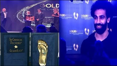 انتقم من ميسي وليفاندوفسكي.. محمد صلاح يحصد جائزة القدم الذهبية كأفضل لاعب في العالم