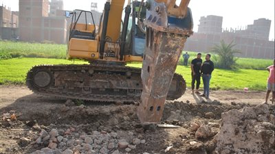 إزالة 8 حالات تعد بالقليوبية ضمن أعمال الموجة 18