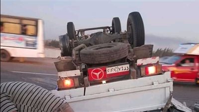 إصابة 12 شخص في حادثتين متفرقتين بطريق مطروح الساحلي ثالث ايام العيد