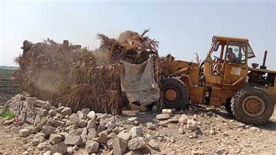 إزالة العقارات المعارضة لمشروع محور الفريق بمنطقة إبو قتادة في الجيزة