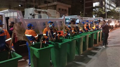 بدء تطبيق منظومة النظافة الجديدة بالمرج 