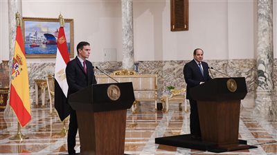 رئيس حكومة إسبانيا: دور مصر محوري في إرساء دعائم الأمن والاستقرار في الشرق الأوسط والبحر المتوسط ومكافحة الهجرة والإرهاب والفكر المتطرف ونشر ثقافة التسامح والتعايش واحترام حرية العقيدة