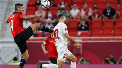 أفشة يسجل الهدف الأول للمنتخب في شباك لبنان من ضربة جزاء