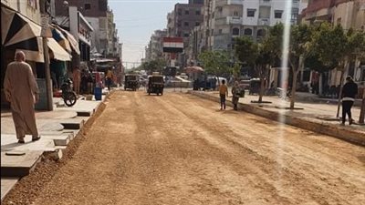  بتكلفة ٢٧ مليون جنيه.. تطوير محاور مرورية بمدينة القنطرة غرب| صور