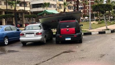 إصابة شخص سقطت عليه لافتة إعلانية أسفل كوبرى الدقي