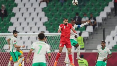 تعادل سلبي بين السعودية والأردن في الشوط الأول