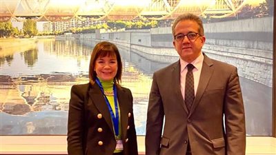 وزير الآثار يلتقي المدير التنفيذي للمجلس الدولي للسياحة