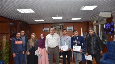 جامعة السادات تكرم ذوى الهمم الفائزين باللقاء الرياضي | صور 