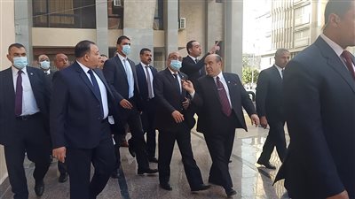 وزير العدل يتفقد مجمع محاكم المنصورة | فيديو وصور 