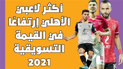 أكثر لاعبي الأهلي إرتفاعًا في القيمة التسويقية 2021 | انفوجراف