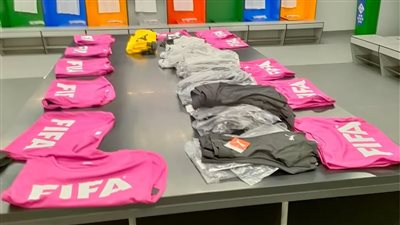 شاهد.. غرفة ملابس منتخب مصر قبل مباراته مع السودان بكأس العرب 