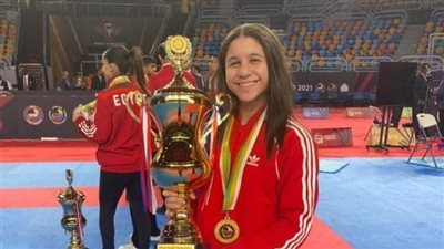 كاراتيه الأهلي | مريم العزبي وفرح طارق تفوزان بالميدالية الذهبية في بطولة إفريقيا