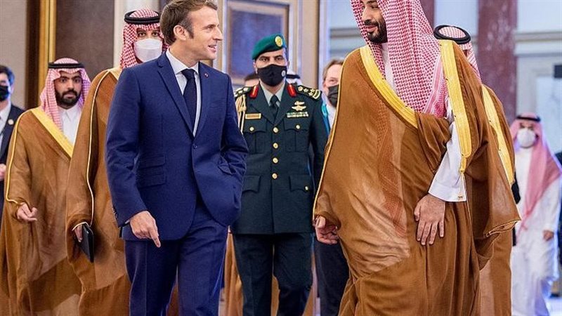 محمد بن سلمان وماكرون