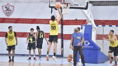 سلة الزمالك يواصل الاستعداد لمواجهة الجزيرة| صور