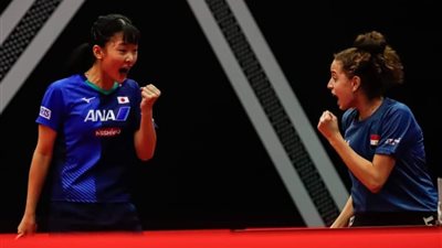 هنا جودة تحصد ذهبية الزوجي في بطولة العالم لتنس الطاولة