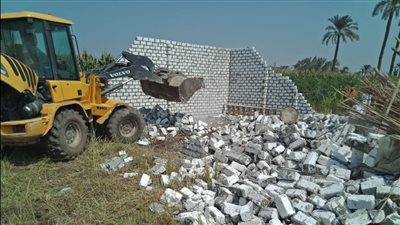 إزالة 32 تعد على الأراضي الزراعية وحرم النيل بأحياء الجيزة | فيديو 