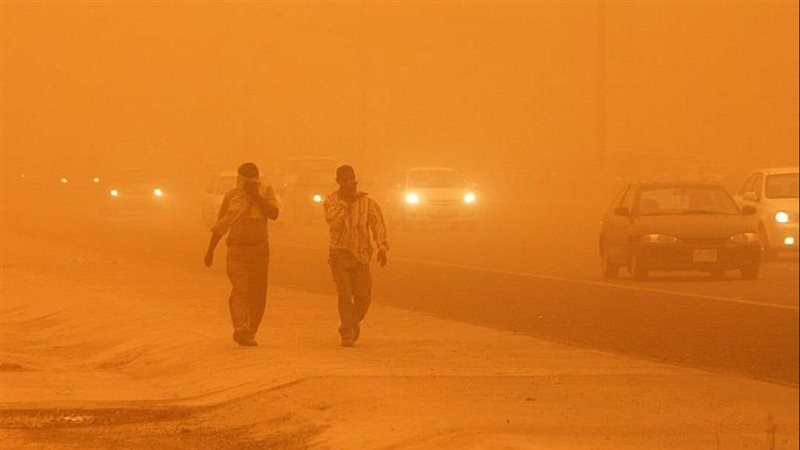 لمواجهة العاصفة الرملية
