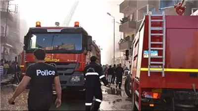 النيابة تنتدب المعمل الجنائي لبيان سبب حريق محل تجاري في حدائق حلوان
