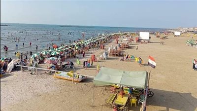 إقبال كبير من الزائرين على رأس البر في ثالث أيام عيد الفطر