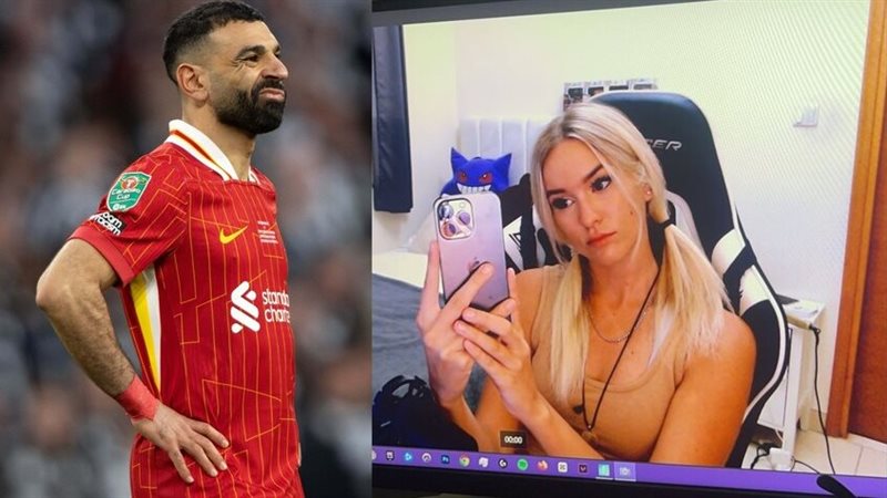 محمد صلاح والمؤثرة
