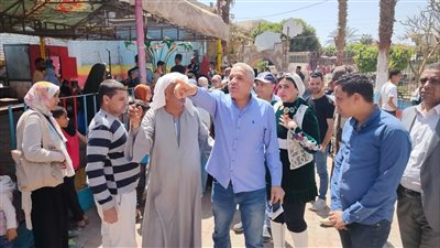 رئيس الخدمات البيطرية يتفقد حديقة الحيوان في بني سويف