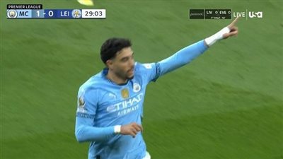 مرموش يسجل هدف مانشستر سيتي الثاني في مرمى ليستر سيتي 