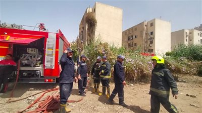 12 سيارة إطفاء لإخماد حريق بشونة المنصورة (صور)