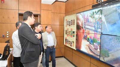 نائب محافظ الدقهلية يتابع السيطرة على حريق فرع البنك الزراعي بالمنصورة