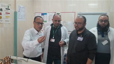 رئيس قطاع الطب العلاجي بوزارة الصحة يتفقد مستشفى إيتاي البارود المركزي