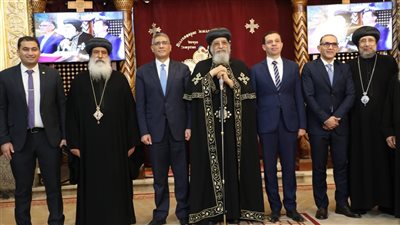 البابا تواضروس ومحافظ الجيزة يفتتحان مبنى الخدمات بمطرانية الأقباط الأرثوذكس
