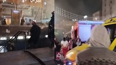 السيطرة على حريق محطة مترو روض الفرج (صور)