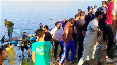 انتشال جثتي غريقين في الرياح العباسي بالغربية