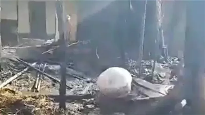 حريق بمحيط محطة مترو
