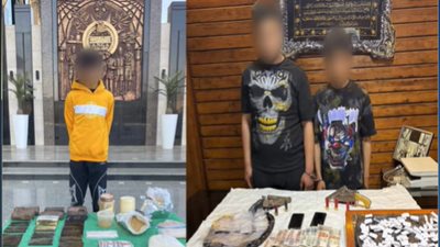 بيع مخدرات علنا في شبرا الخيمة، القبض على 3 عاطلين بحوزتهم ممنوعات