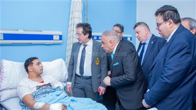 رئيس جامعة طنطا يتفقد مستشفى الطوارئ الجديد ويطمئن على حالة مصاب سيرك طنطا (صور)