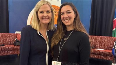 هادية حسني تلتقي رئيس اللجنة الأولمبية الدولية الجديدة 