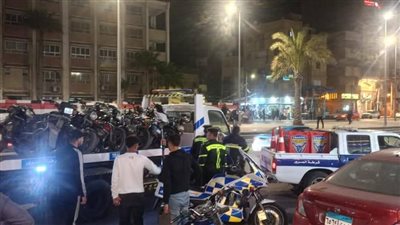  حملة مرورية مكبرة تضبط 50 دراجة نارية مخالفة بدمياط